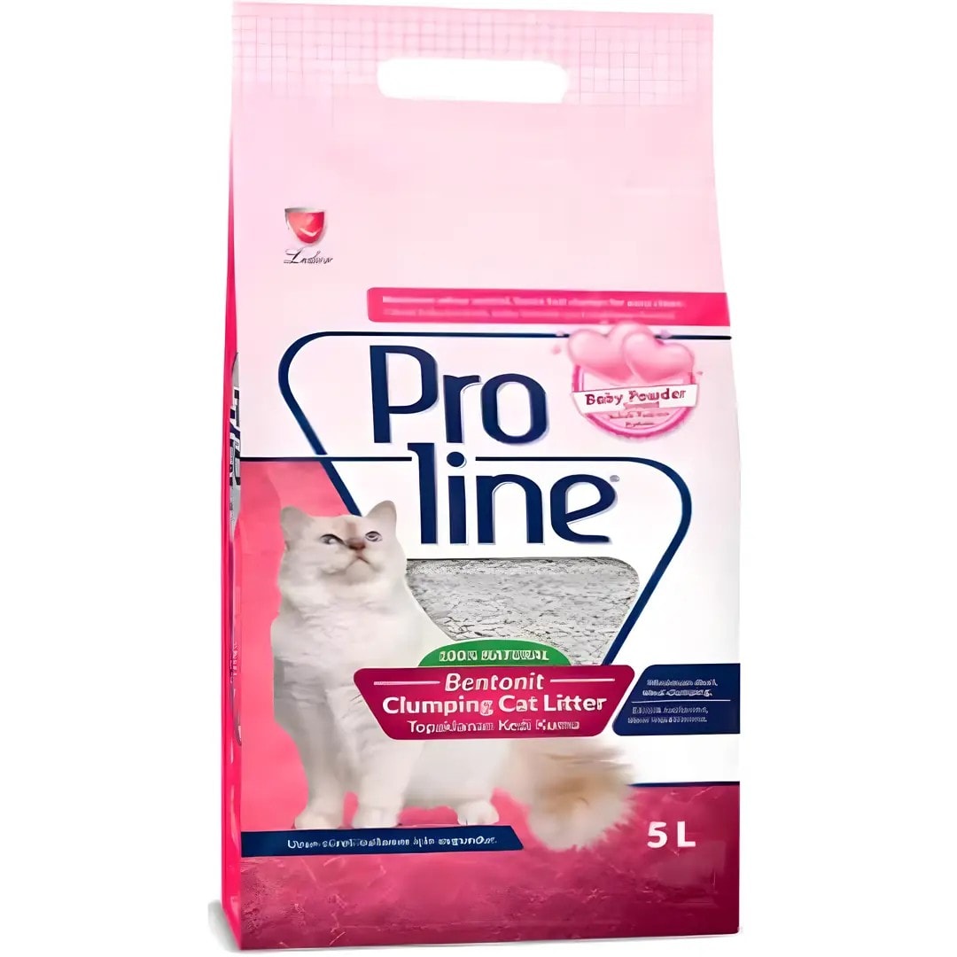 Pro Line Bebek Pudrası Kokulu İnce Kedi Kumu 5 Lt